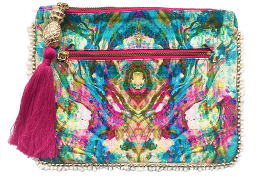 LIQUID RAINBOW CLUTCH BAG