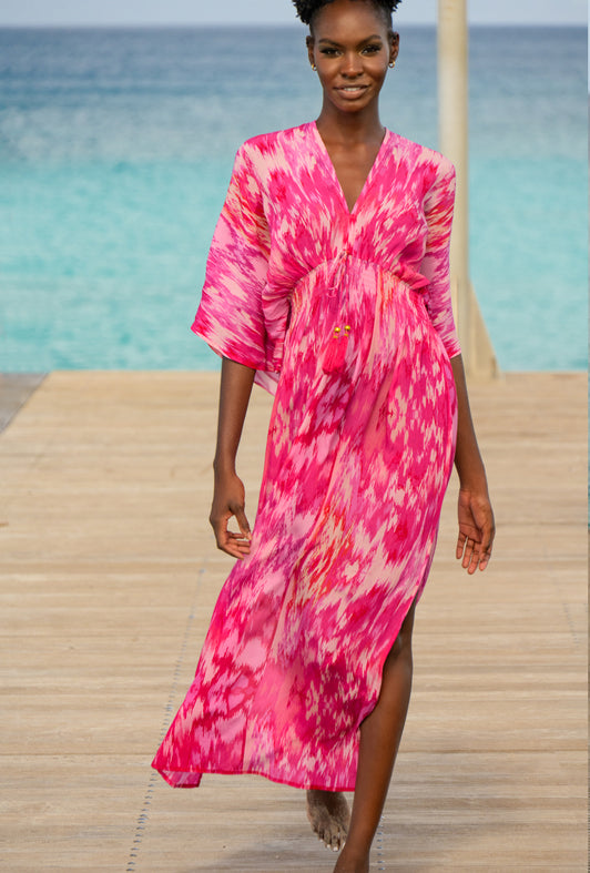 MAGICAL MAGENTA CAPRI KIMONO