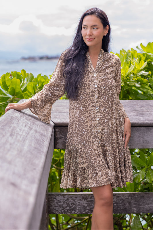 LEOPARD SANDS BERMUDA BEACH DRESS