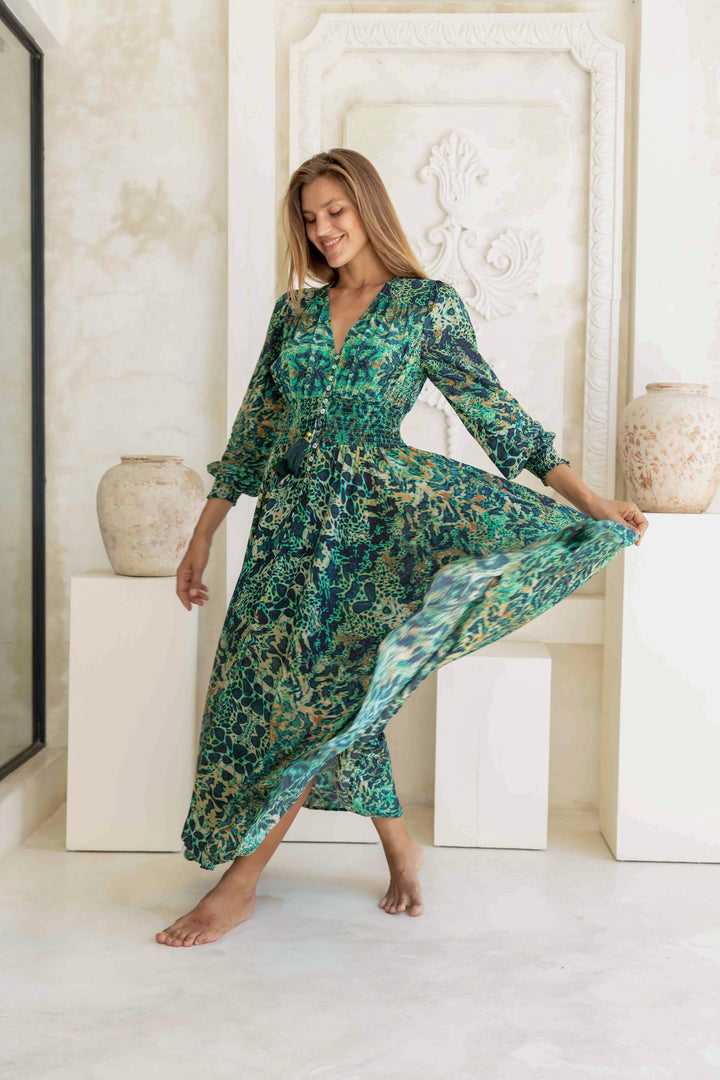 sophia midi silk slip dress in emerald green reviews Emerald Isle Silk Slip Dress