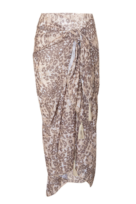LEOPARD SANDS COTTON SARONG