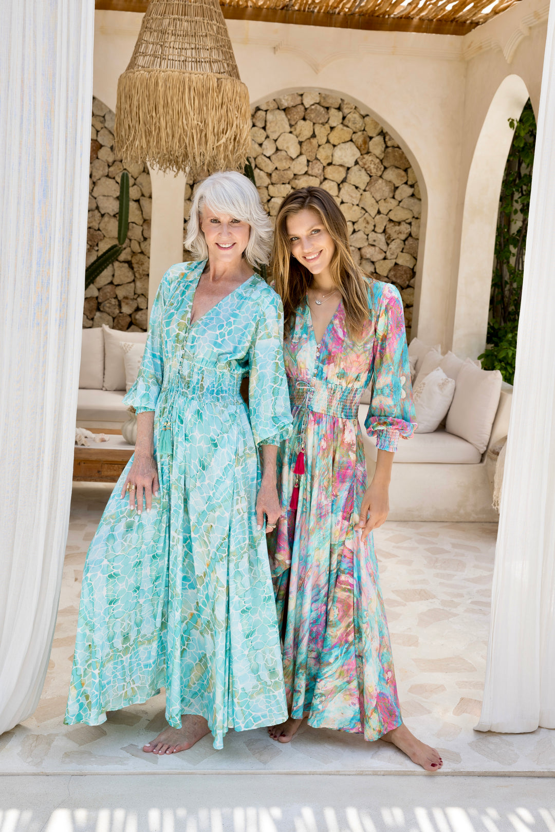 AQUA PEBBLES ST TROPEZ MAXI DRESS – Sophia Alexia