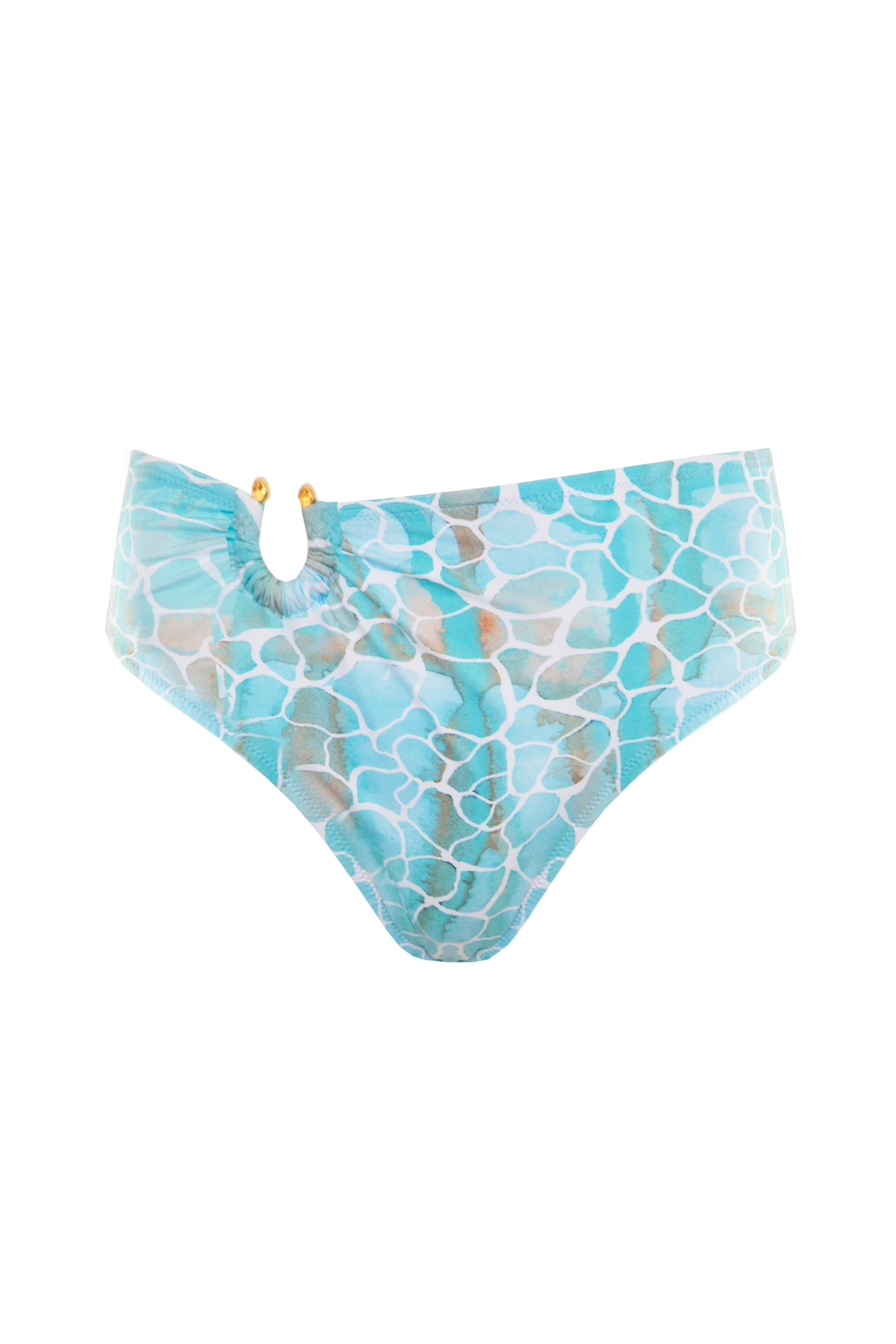 Soah - BELLA RUFFLED HIGH-LEG LACE BIKINI BOTTOM main image 1