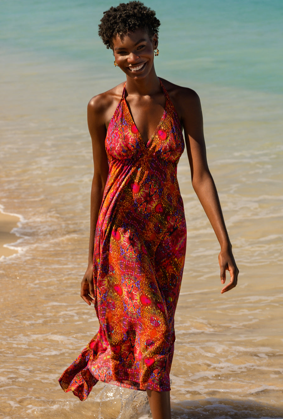 RUBY IGUANA SILK IBIZA DRESS – Sophia Alexia