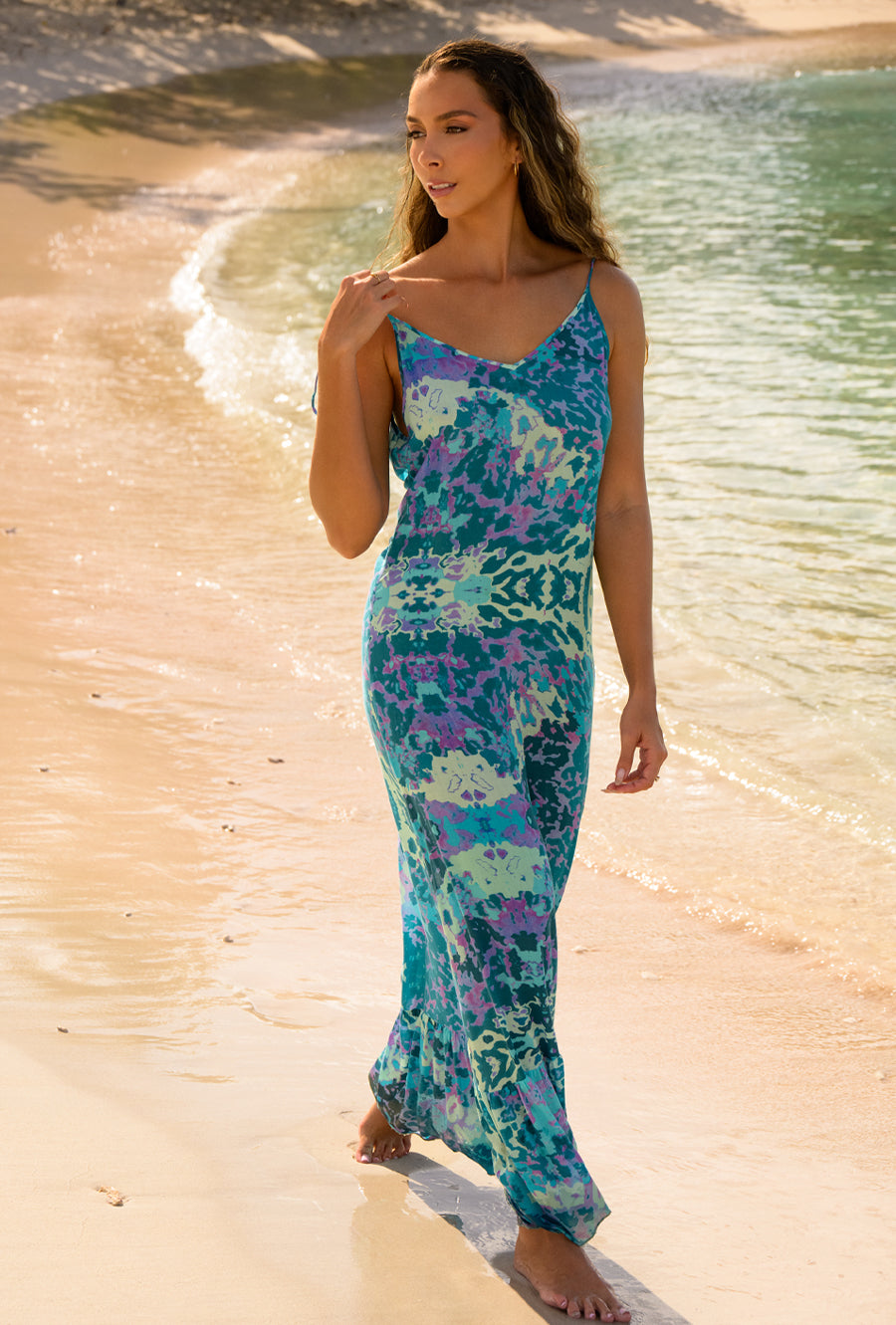 EXOTIC BLUE MAXI SUN DRESS Sophia Alexia EXOTIC BLUE MAXI SUN DRESS Sophia Alexia